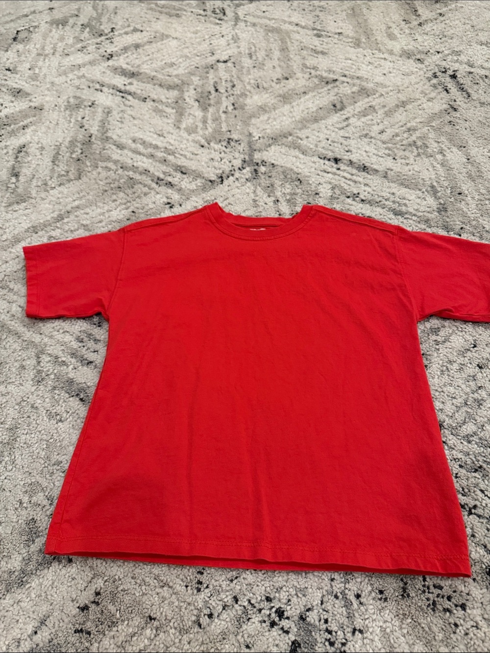 Classic Red Crewneck T‑Shirt for boys